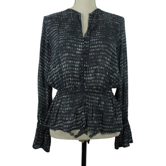 Bella Dahl Tops - Bella Dahl Fluid Boho Geometric Print Womens Blouse Size M